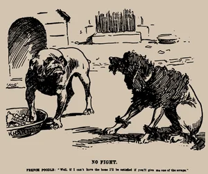 No Fight. Cartoon on the Fashoda Incident