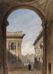 Canterbury Gate and Christ Church Quad, Oxford, 1833