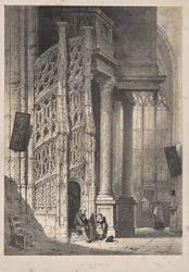 Architecture of the Middle Ages: Staircase, St. Maclou, Rouen