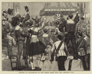 Banquet at Portsmouth to the Troops Home from the Ashantee War