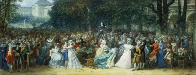 Camille Desmoulins at the Palais Royale