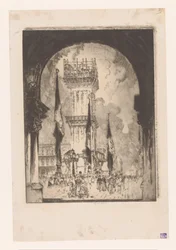 Campanile of Venice under Scaffolding