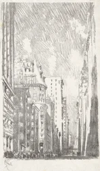 Broadway from Bowling Green, #2 in Iconophile Club Collection