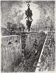 End of the Day: Gatun Lock, Plate VII from 