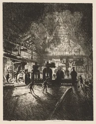 English War Work: In the Jaws of Death, Rolling Bars for Shells