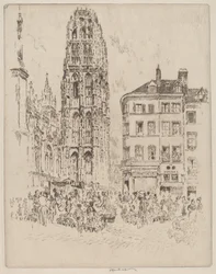Flower Market and Butter Tower, Rouen