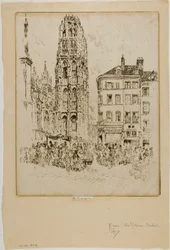Flower Market and Butter Tower, Rouen