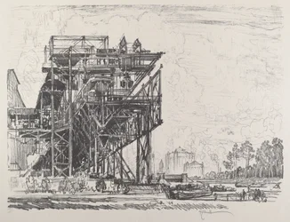 Gas Works from the Canal, Berlin