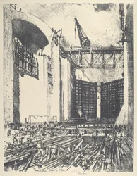 Laying the Floor of Pedro Miguel Lock