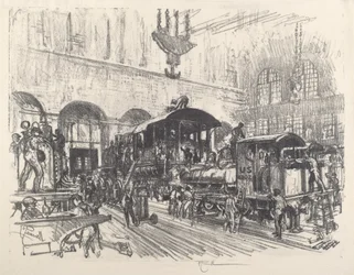 Making War Locomotives, 1917