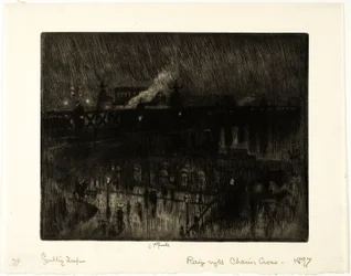 Rainy Night, Charing Cross Station