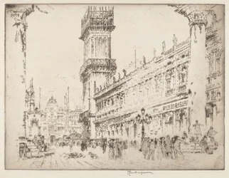 Rebuilding the Campanile, Venice, No.II