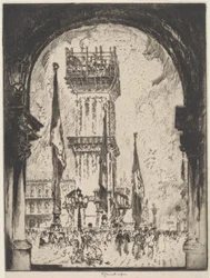 Rebuilding the Campanile, Venice, No.I
