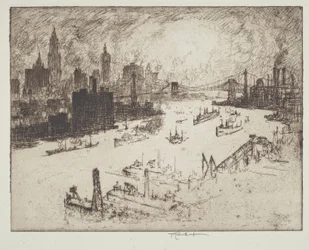 Sunset, from Williamsburg Bridge