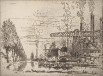 The Brussels Canal, A Modern Hobbema, 1910