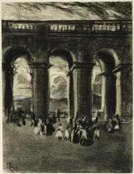 The Courtyard of the Palace, Madrid