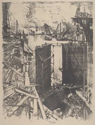 The Guard Gate, Gatun Lock, 1912
