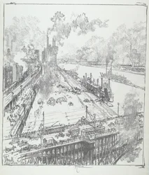 The Levee from Eads Bridge, St. Louis