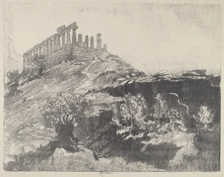 The Temple of Concord on the Wall, Girgenti, 1913