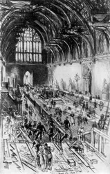 The Workmen in Possession, Westminster Hall, London, 1910