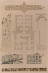 Plan and Details, Château d’Alep