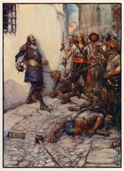 Fiercely and long this gallant man fought