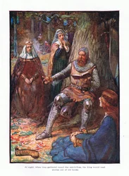 At night when they gathered round the watchfires, the king would read stories out of old books