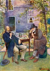 Carlyle and Tennyson Talking and Smoking
