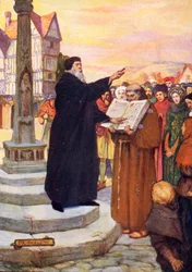 John Wyclif preaching