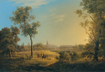 Scene from the Napoleonic Wars: View of Kaiserebersdorf
