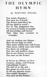 ‘Non Nobis, Domine! Not unto us, O Lord’, Olympic Hymn set to music by Roger Quilter for the opening ceremony of the 1948 London Olympics