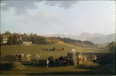 Hay Harvest near Bern