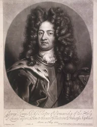 Oval portrait of George I, King of Great Britain, c1700
