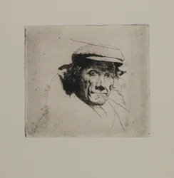 Untitled - Man with Cap and Fur Collar