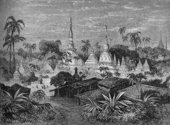 Pagodas, near Pegu