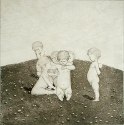 Cherubs Playing in a Meadow