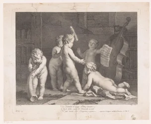 Five Children Making Music