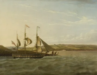 A Ship Passing Portishead, c.1832