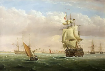 Port Entrance with Shipping