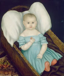 Baby in Wicker Basket