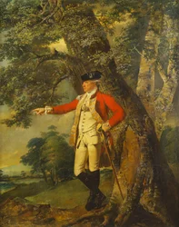 Portrait of Colonel Charles Heathcote, Standing Small Full Length in a Wooded Landscape, in the Uniform of the Thirty-Fifth Foot