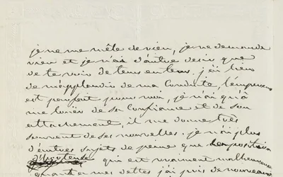 Autograph letter to Eugene de Beauharnais, Paris, 2nd January 1809