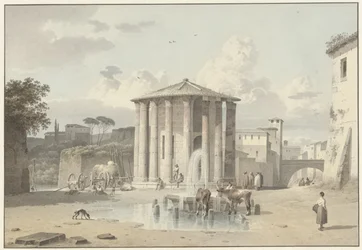 The Temple of Vesta in Rome