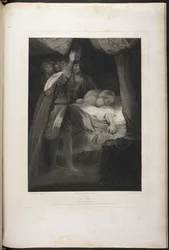 Second Part of King Henry VI Act III Scene III: King Henry, Salisbury and Warwick; the Cardinal in Bed