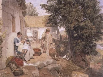 Cottages near Symonds Yat with Country Figures