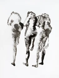 Three Ink Figures
