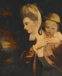 Pick-a-Back (Mrs. Payne Gallaway and Child) (copy)