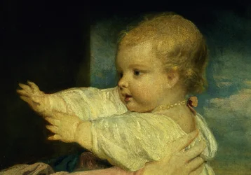 Portrait of Caroline, Duchess of Marlborough with her daughter Lady Caroline Spencer (detail)