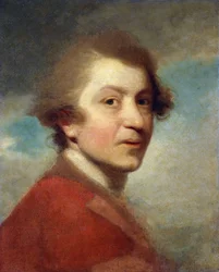 Portrait of the Artist, Head and Shoulders, in a Red Gown of a Doctor of Laws and White Stock - Unfinished