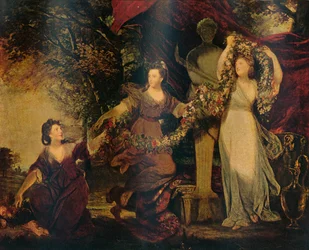 The Graces Decorating a Terminal Figure of Hymen